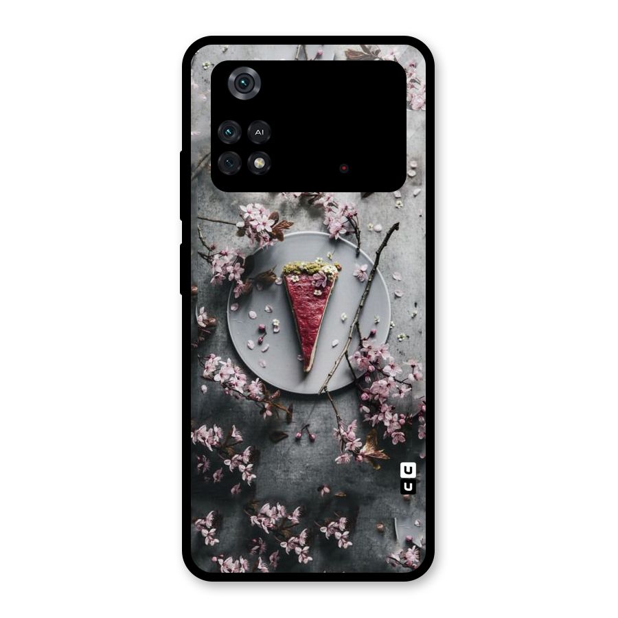Pastry Florals Glass Back Case for Poco M4 Pro 4G