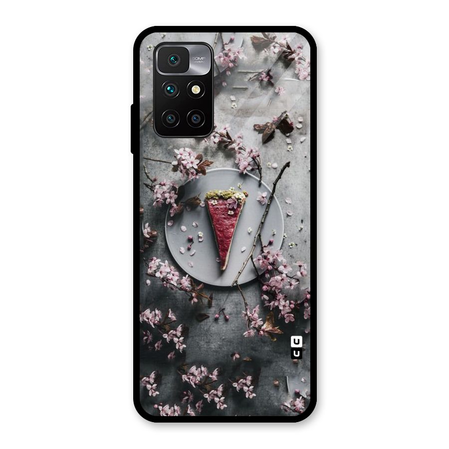 Pastry Florals Glass Back Case for Redmi 10 Prime