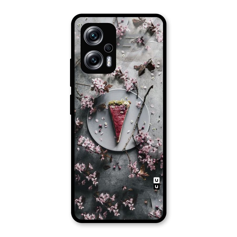 Pastry Florals Glass Back Case for Redmi K50i