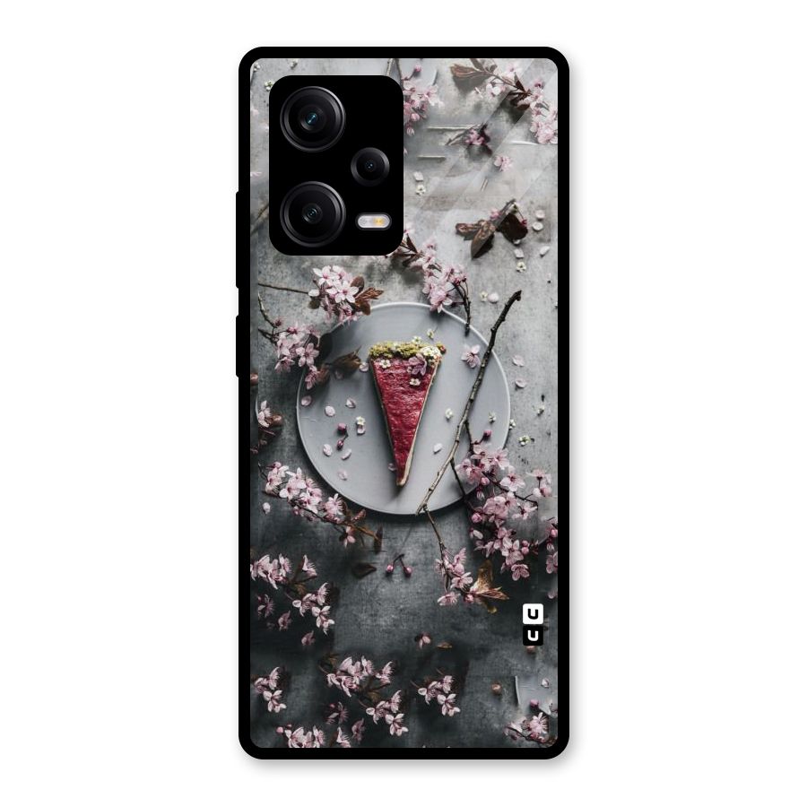 Pastry Florals Glass Back Case for Redmi Note 12 Pro