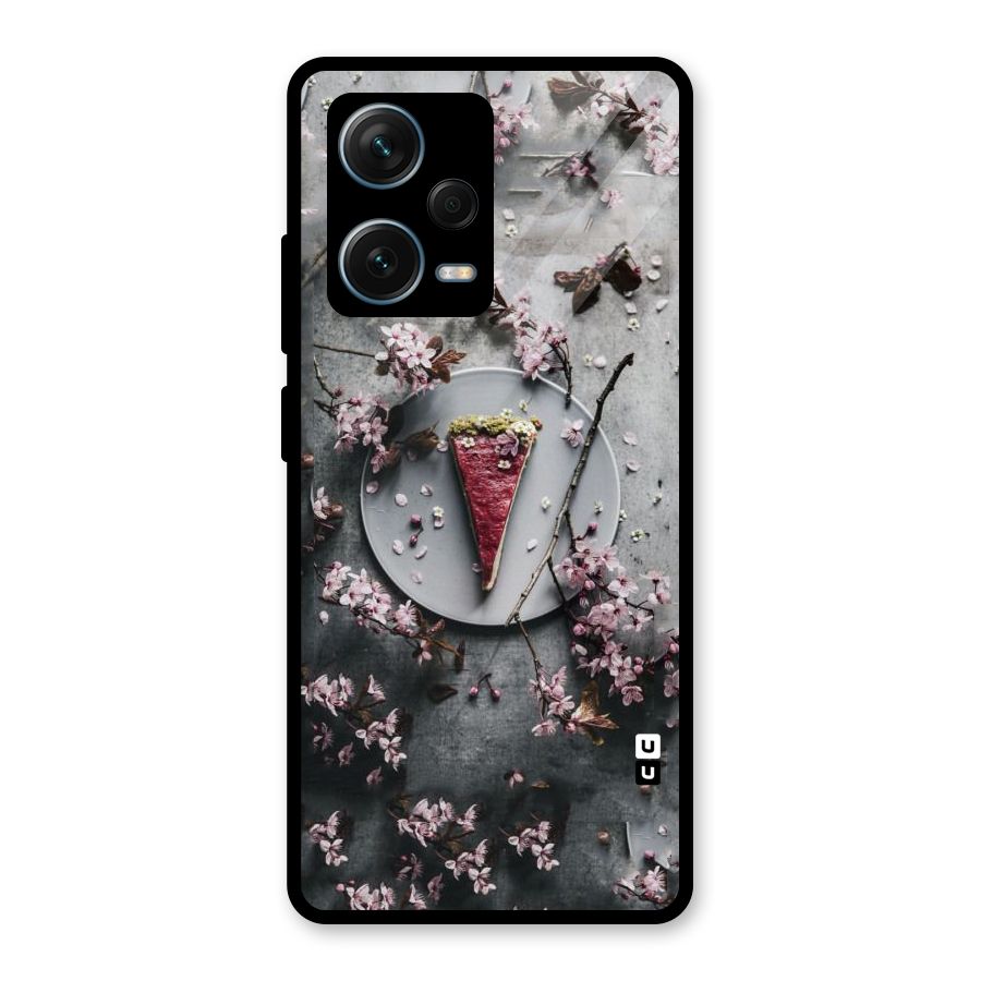 Pastry Florals Glass Back Case for Redmi Note 12 Pro Plus 5G