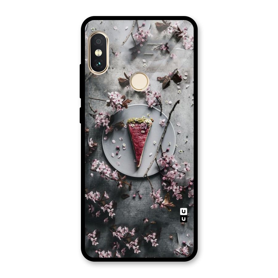 Pastry Florals Glass Back Case for Redmi Note 5 Pro