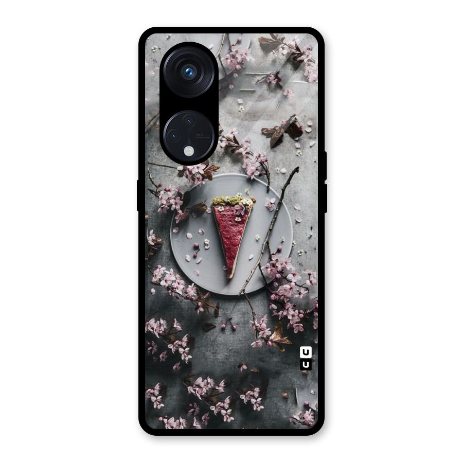 Pastry Florals Glass Back Case for Reno8 T 5G