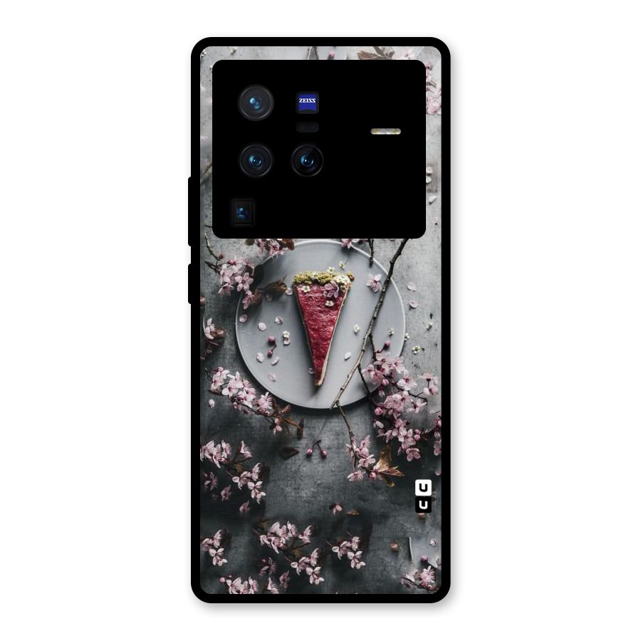 Pastry Florals Glass Back Case for Vivo X80 Pro