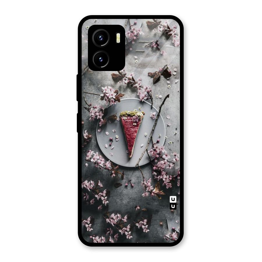 Pastry Florals Glass Back Case for Vivo Y15s