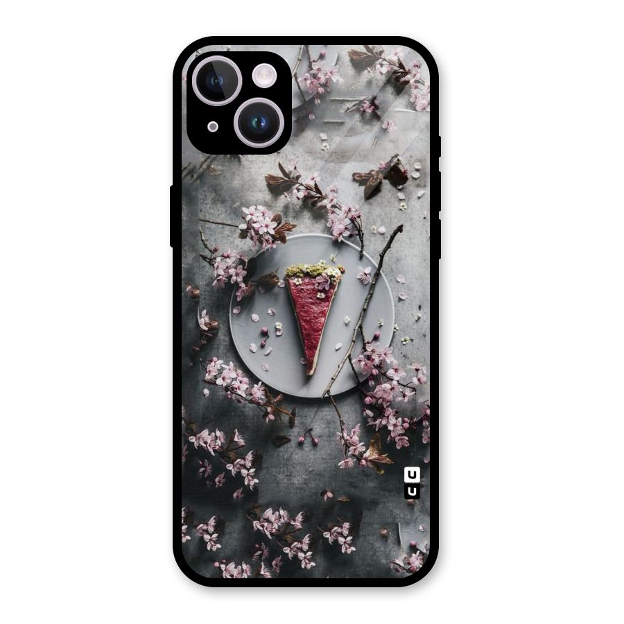 Pastry Florals Glass Back Case for iPhone 14 Plus