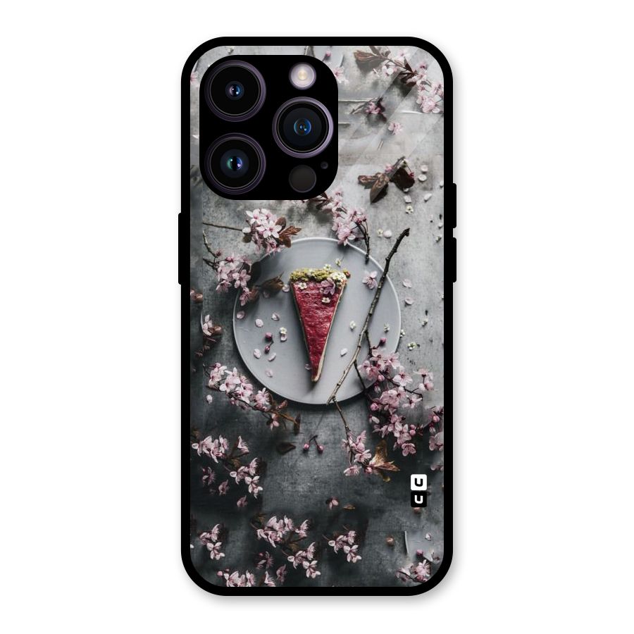 Pastry Florals Glass Back Case for iPhone 14 Pro
