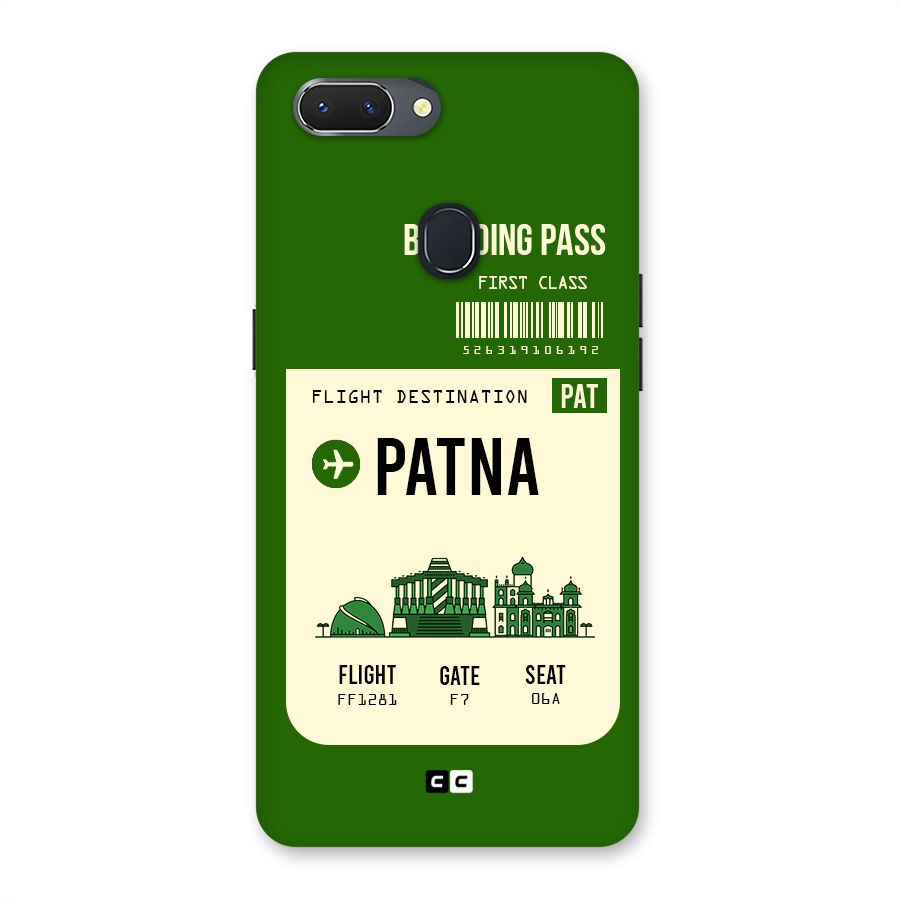 Patna Boarding Pass Back Case for Oppo Realme 2