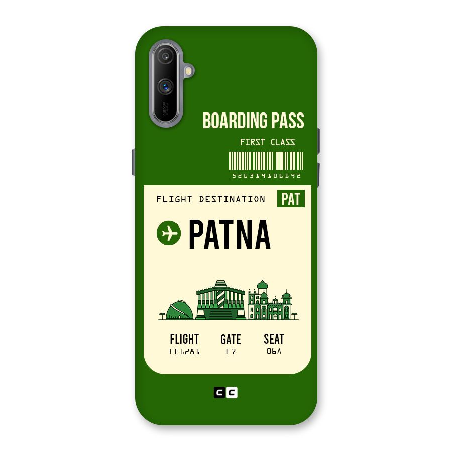 Patna Boarding Pass Back Case for Realme C3