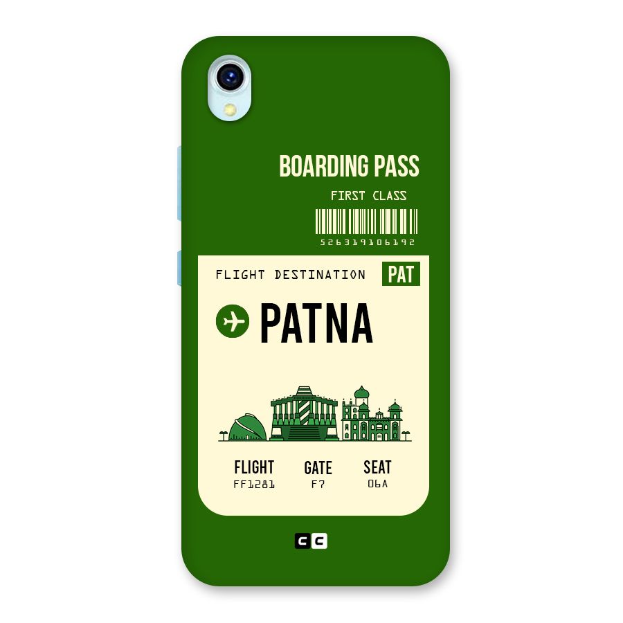 Patna Boarding Pass Back Case for Vivo Y1s