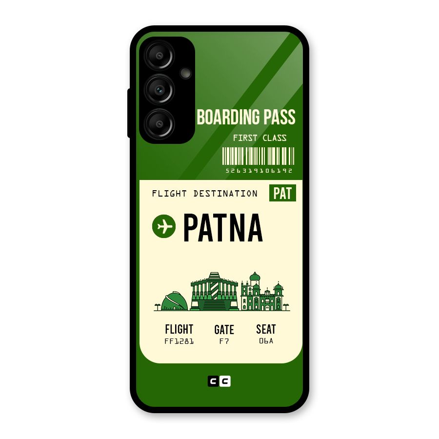 Patna Boarding Pass Glass Back Case for Galaxy A14 5G