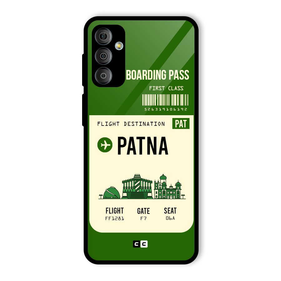 Patna Boarding Pass Glass Back Case for Galaxy F23