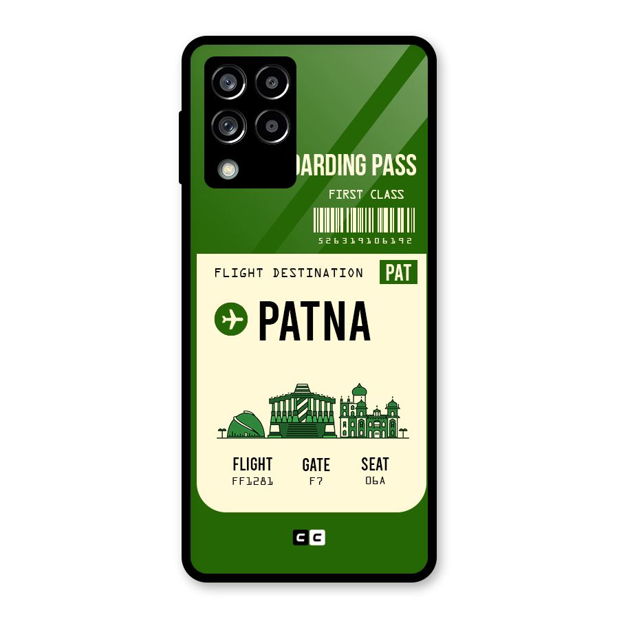 Patna Boarding Pass Glass Back Case for Galaxy M53 5G
