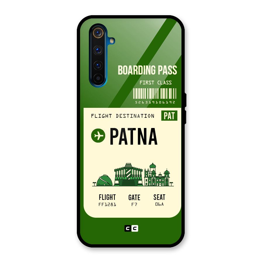 Patna Boarding Pass Glass Back Case for Realme 6 Pro