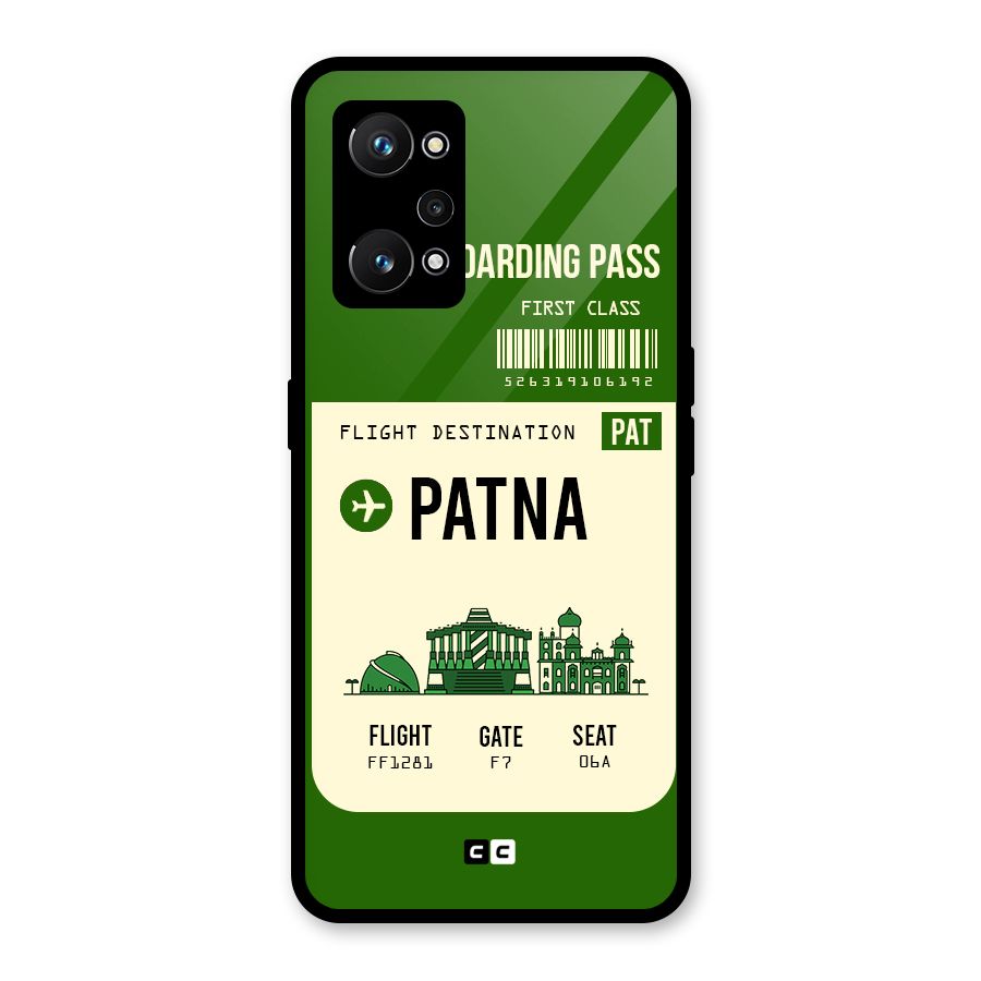 Patna Boarding Pass Glass Back Case for Realme GT Neo 3T