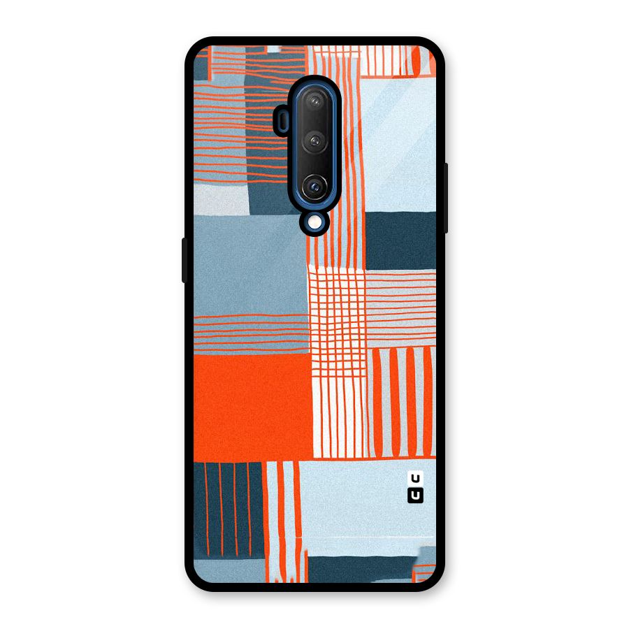 Pattern In Lines Glass Back Case for OnePlus 7T Pro