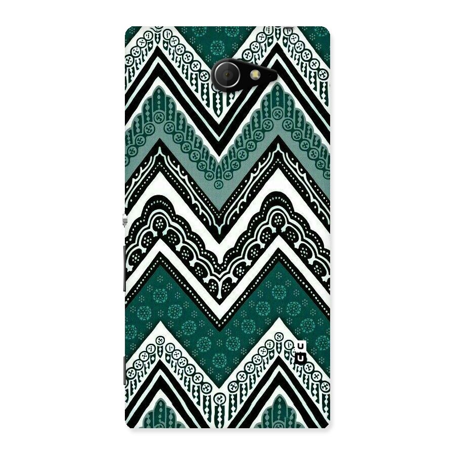 Patterned Chevron Back Case for Sony Xperia M2
