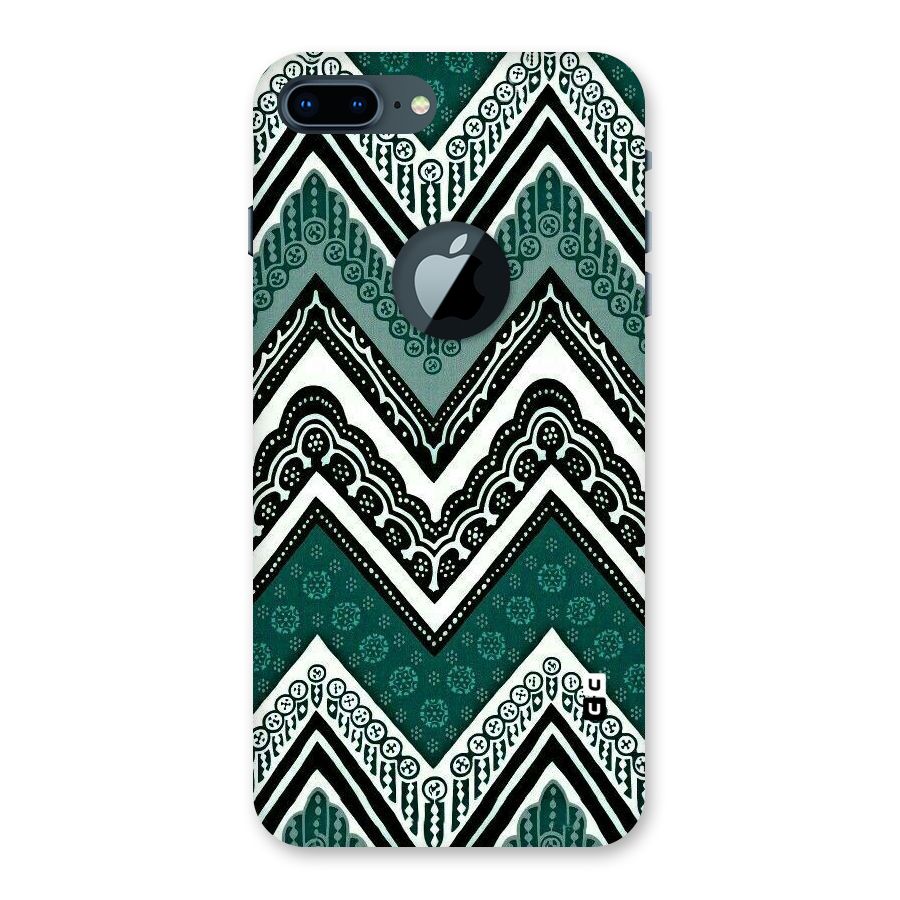 Patterned Chevron Back Case for iPhone 7 Plus Logo Cut
