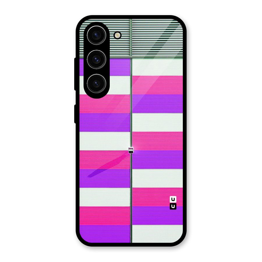 Patterns City Glass Back Case for Galaxy S23