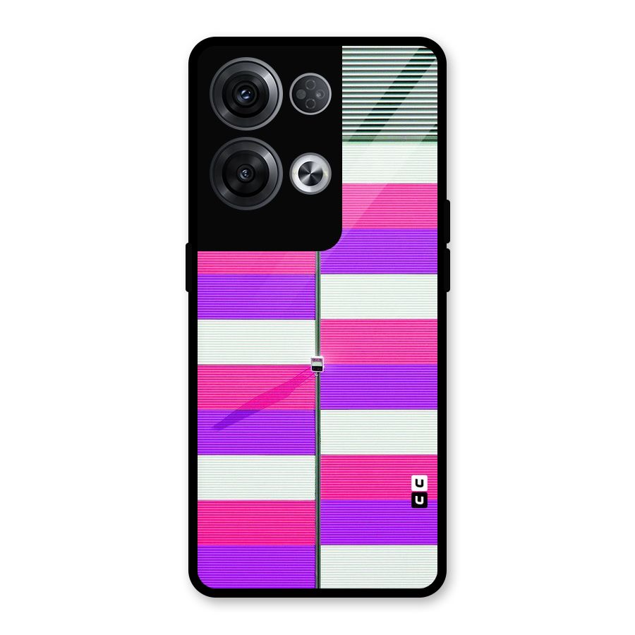 Patterns City Glass Back Case for Oppo Reno8 Pro 5G