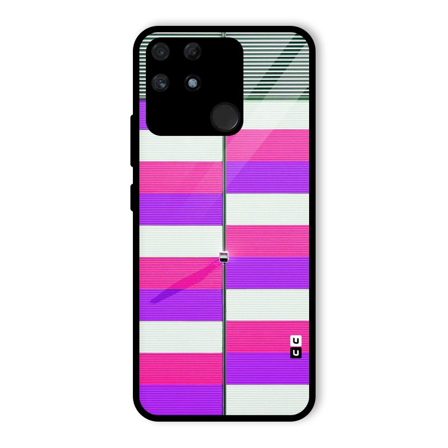 Patterns City Glass Back Case for Realme Narzo 50A