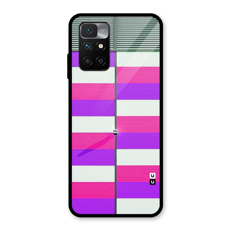 Patterns City Glass Back Case for Redmi 10 Prime
