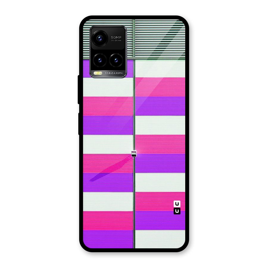 Patterns City Glass Back Case for Vivo Y21T
