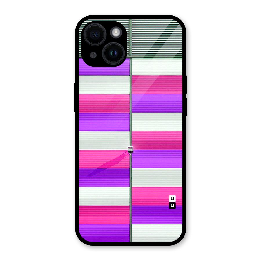 Patterns City Glass Back Case for iPhone 14