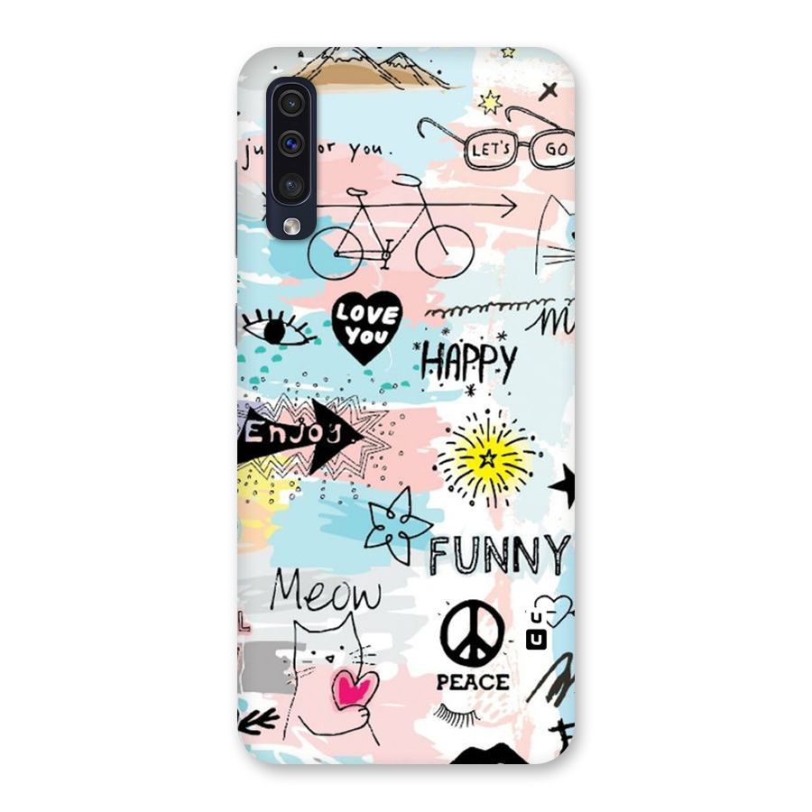 Peace And Funny Back Case for Galaxy A50s