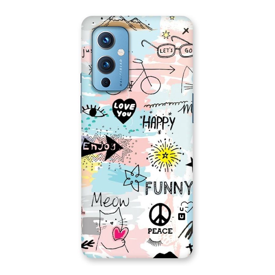 Peace And Funny Back Case for OnePlus 9