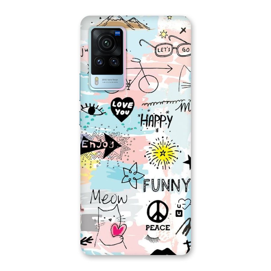 Peace And Funny Back Case for Vivo X60 Pro