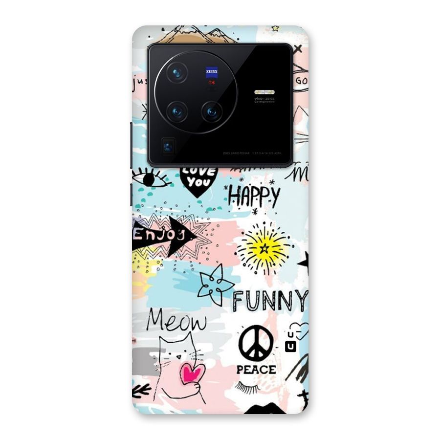 Peace And Funny Back Case for Vivo X80 Pro