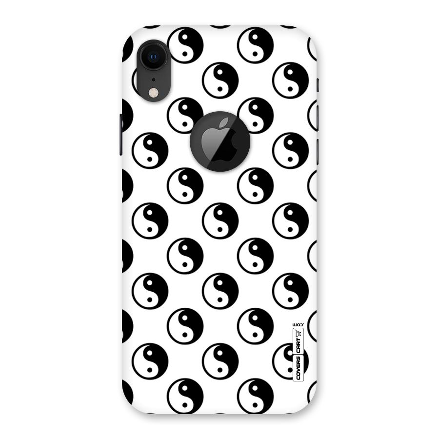 Peace Balls Back Case for iPhone XR Logo Cut
