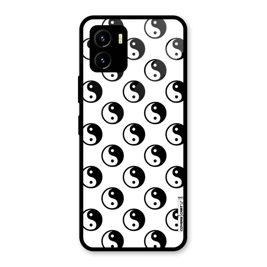 Peace Balls Glass Back Case for Vivo Y15s