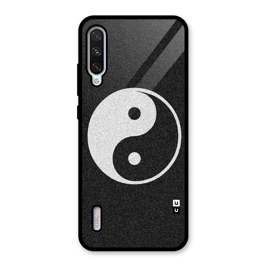 Peace Disorted Glass Back Case for Mi A3