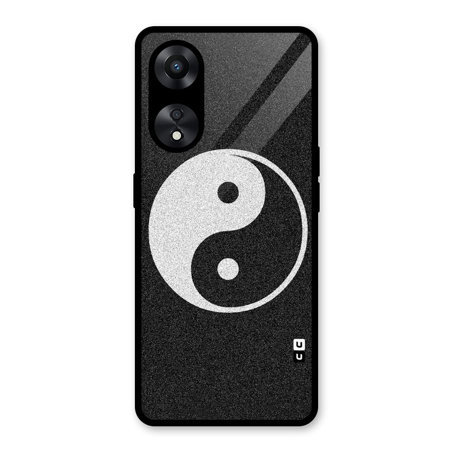 Peace Disorted Glass Back Case for Oppo A78
