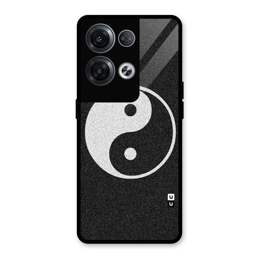 Peace Disorted Glass Back Case for Oppo Reno8 Pro 5G