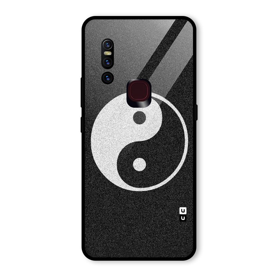 Peace Disorted Glass Back Case for Vivo V15