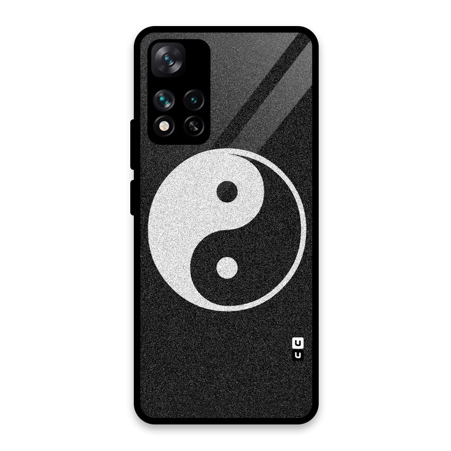 Peace Disorted Glass Back Case for Xiaomi 11i HyperCharge 5G