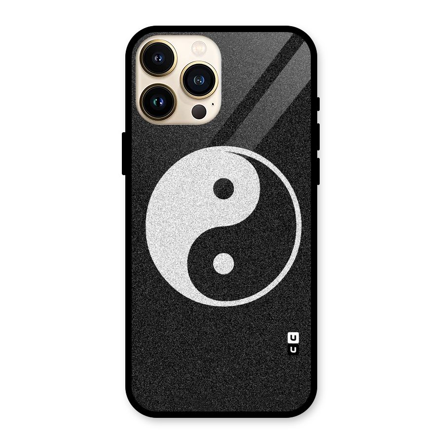 Peace Disorted Glass Back Case for iPhone 13 Pro Max
