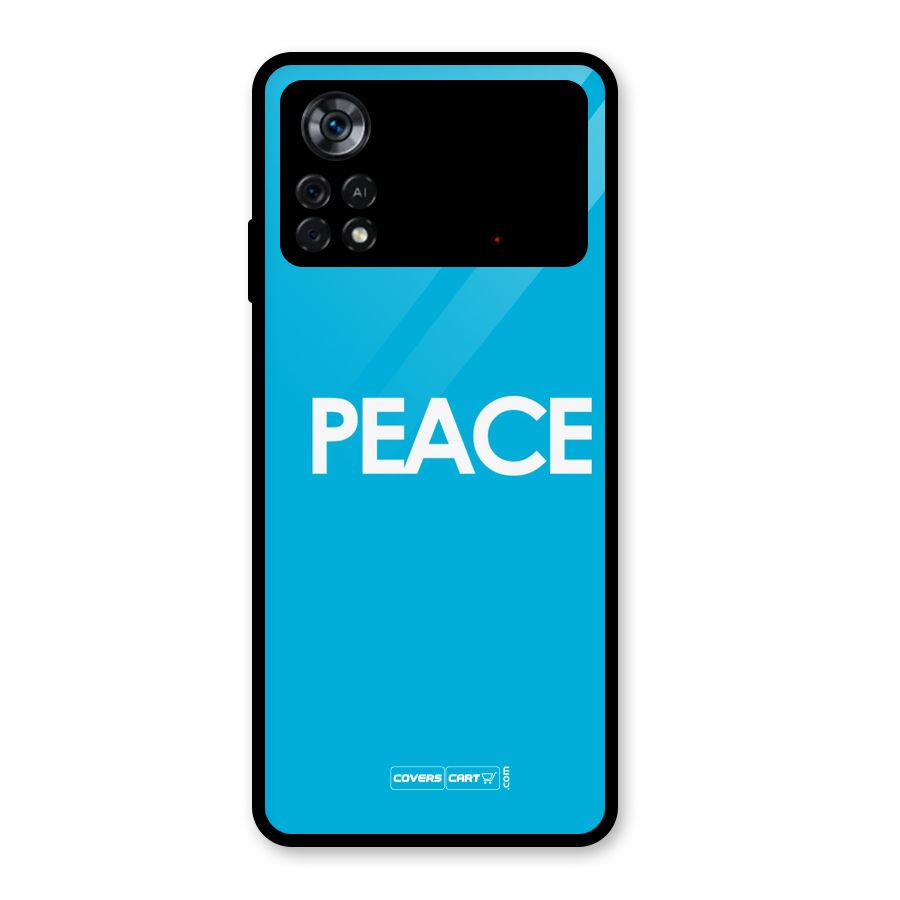 Peace Glass Back Case for Poco X4 Pro 5G