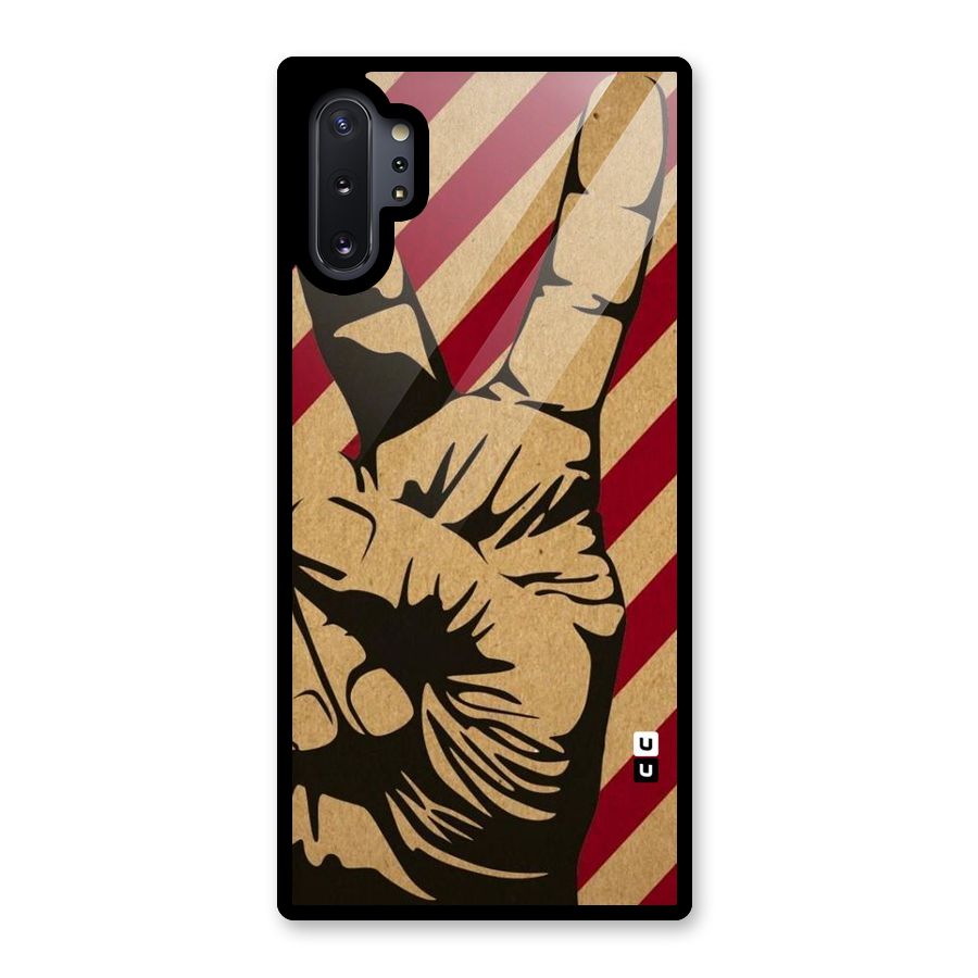 Peace Stripes Glass Back Case for Galaxy Note 10 Plus
