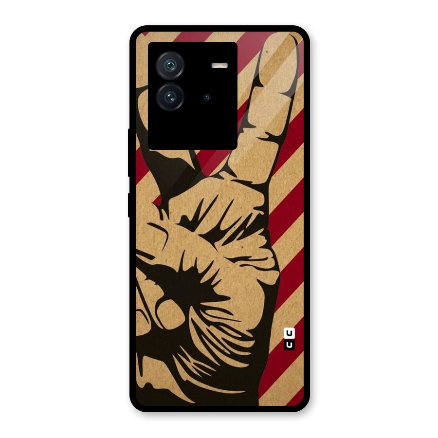 Peace Stripes Glass Back Case for Vivo iQOO Neo 6 5G