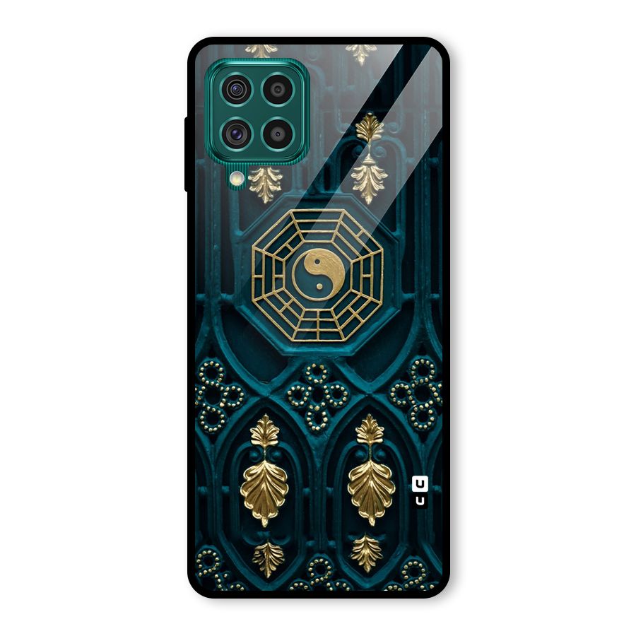 Peace Web Design Glass Back Case for Galaxy F62