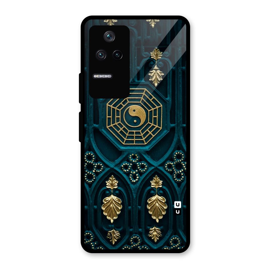 Peace Web Design Glass Back Case for Poco F4 5G