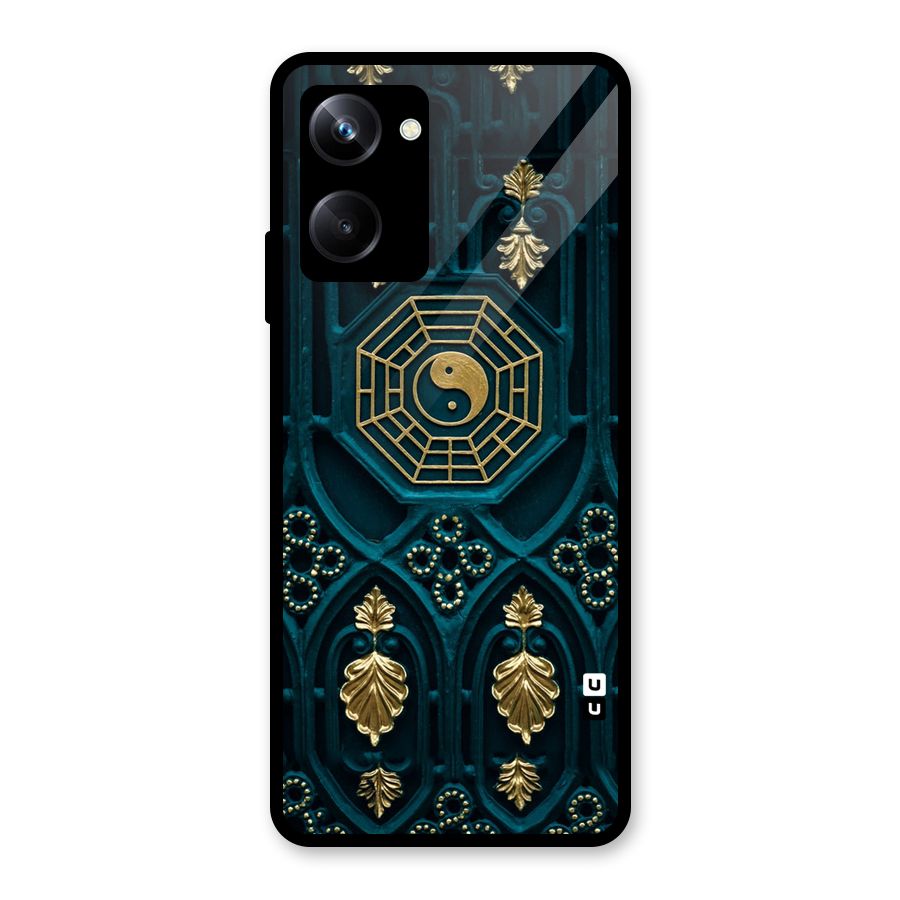 Peace Web Design Glass Back Case for Realme 10 Pro
