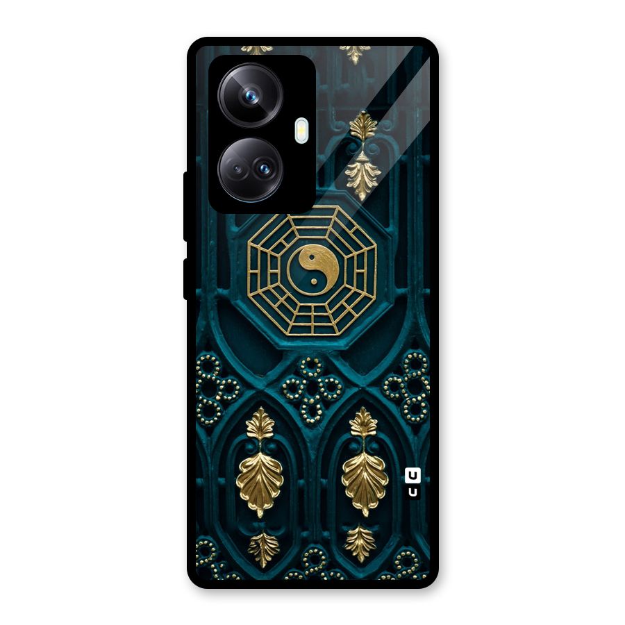 Peace Web Design Glass Back Case for Realme 10 Pro Plus
