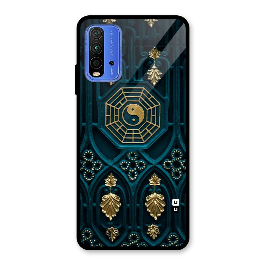 Peace Web Design Glass Back Case for Redmi 9 Power