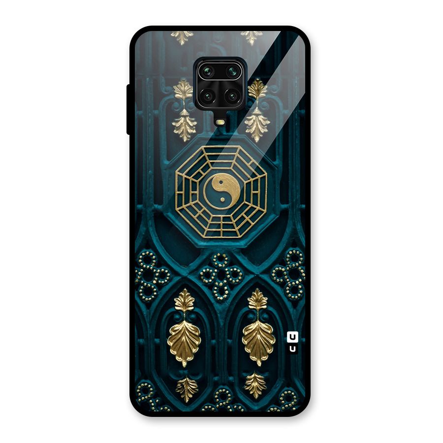 Peace Web Design Glass Back Case for Redmi Note 9 Pro