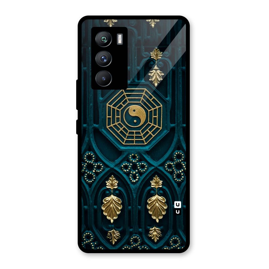Peace Web Design Glass Back Case for Vivo iQOO 9 SE